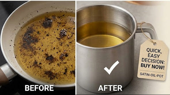 Stainless Steel Kitchen Oil Filter Pot
