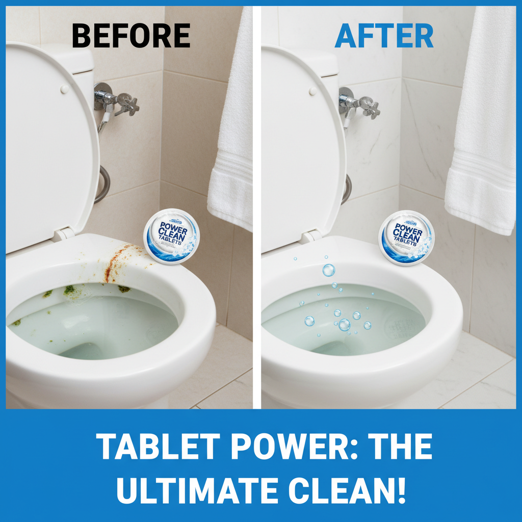 Before and After Toilet Cleaning